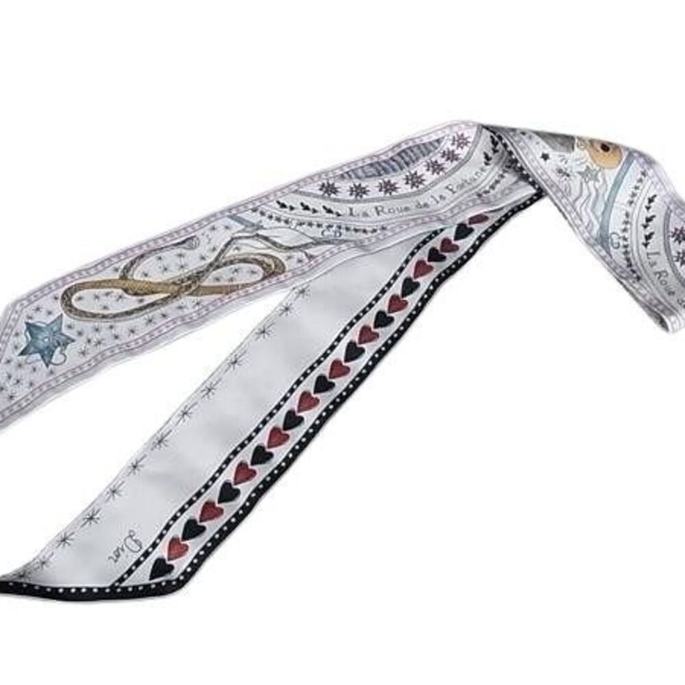 Christian Dior Ribbon Scarf, Mitzah, Multicolor, 100% Silk, Women's, La Roue ...